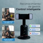 Trípode con seguimiento facial IA + Giro 360°