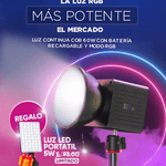 Luz RGB 60W Portable y Versatil.