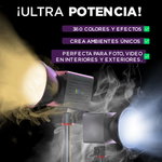 Luz RGB 60W Portable y Versatil.