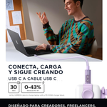 CABLE DE 100W PARA IPHONE Y ANDROID TIPO C UGREEN