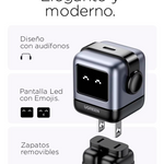 CUBO 30W⚡ TIPO C🔋 PANTALLA LED UGREEN