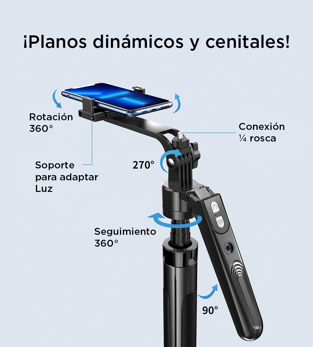 Trípode + IA🤖 + Luz Led ⚡