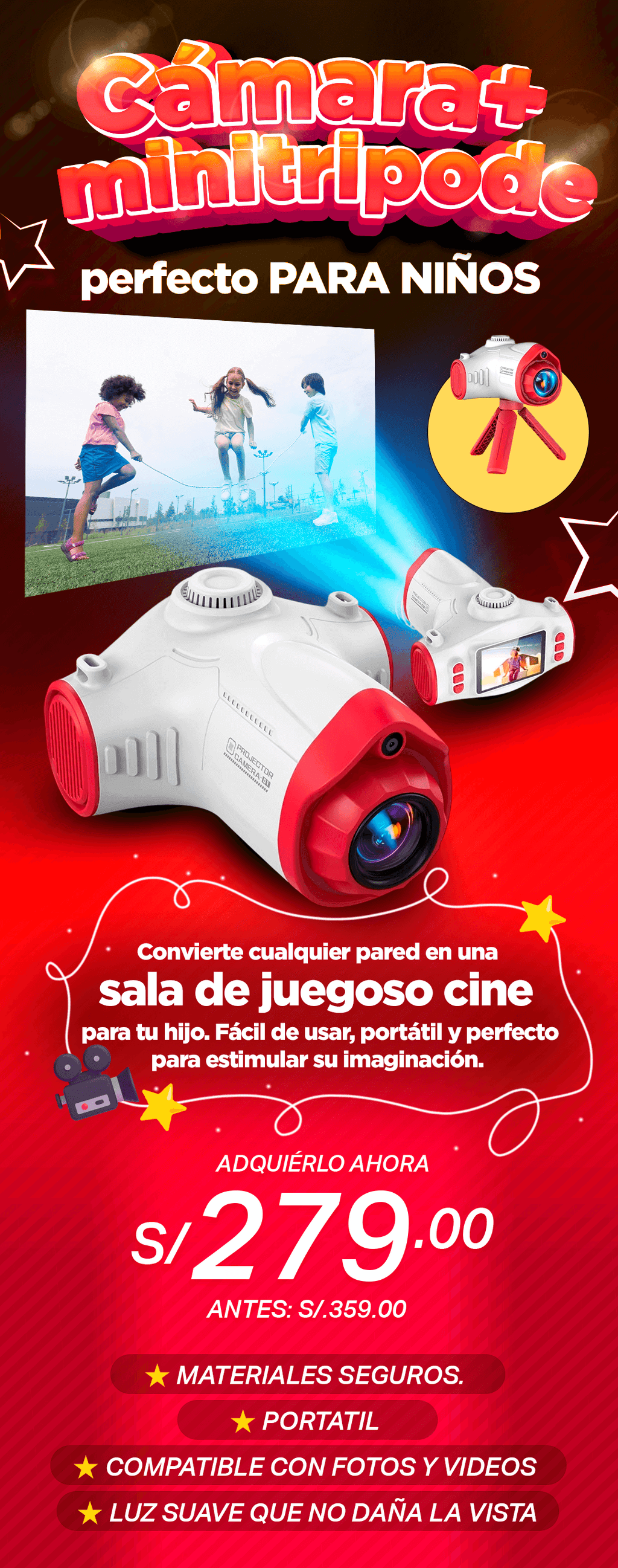 Camara- Proyector Kids