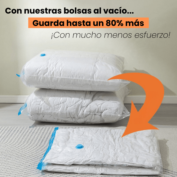 Pack SpaceMax™ – 2 caja + 1 bomba + 5 bolsas al vacío