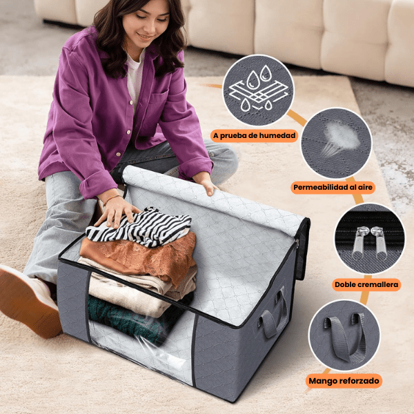 Pack SpaceMax™ – 2 caja + 1 bomba + 5 bolsas al vacío