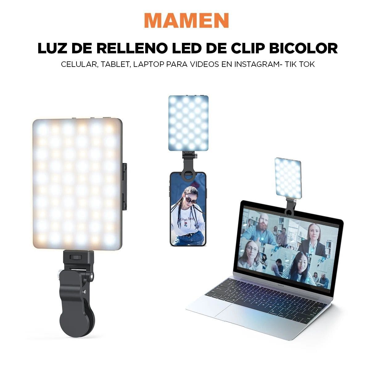 ⭐¡!Nuevo! ⭐ Luz LED portátil para selfie